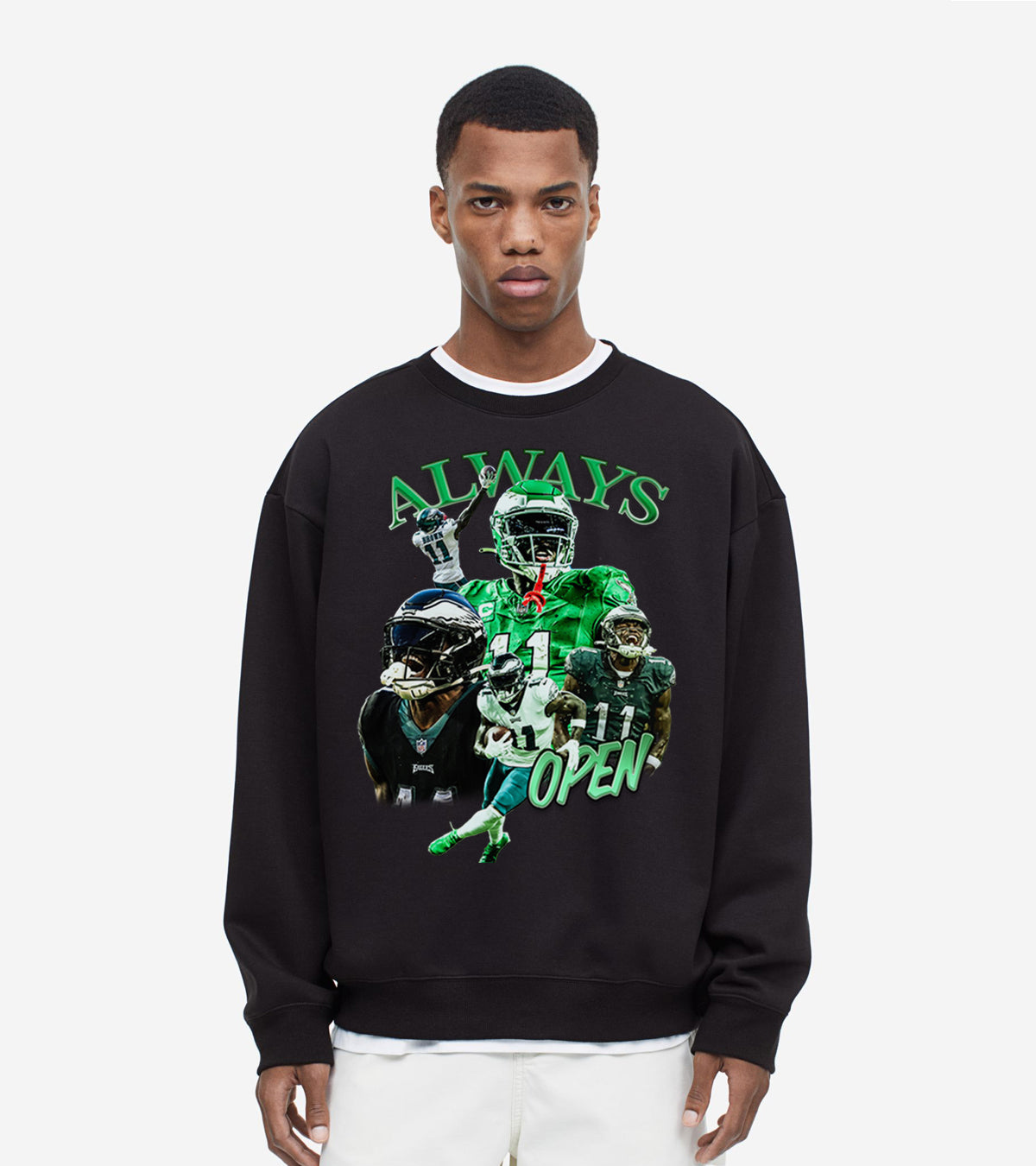 AJ Brown X Pulp Phiction Always Open Sweatshirt